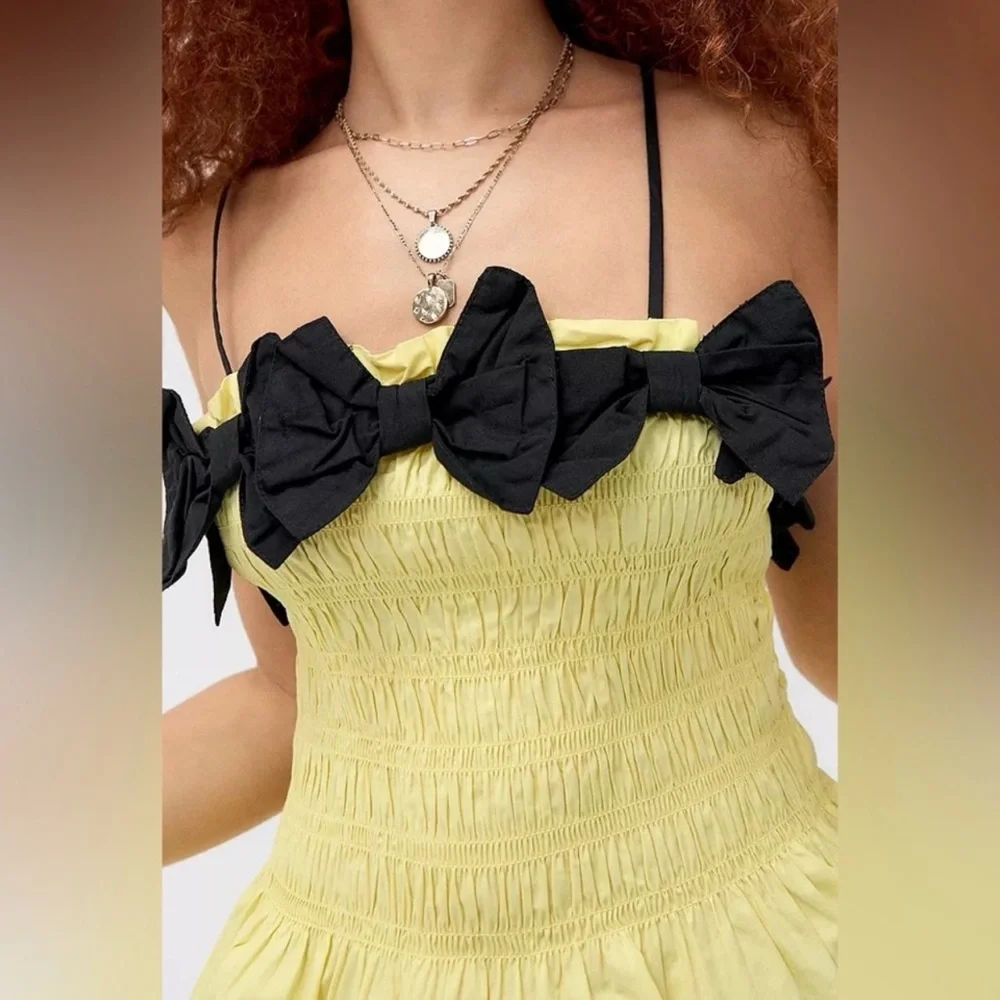 Damson Madder Bea Cami in Butter Yellow Size 8 - Picture 3 of 6